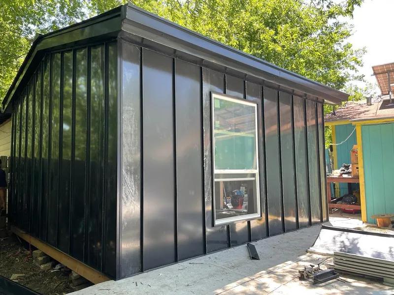 Black standing seam metal wall panels for Metal Roof Installation in North Palm Beach